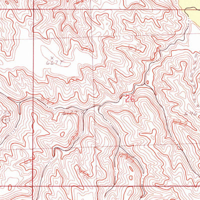 United States Geological Survey Bridger NE, SD (1982, 24000-Scale) digital map