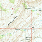 United States Geological Survey Bridger Pass, WY (1983, 24000-Scale) digital map