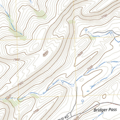 United States Geological Survey Bridger Pass, WY (2023, 24000-Scale) digital map