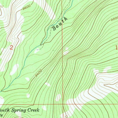United States Geological Survey Bridger Peak, WY (1983, 24000-Scale) digital map