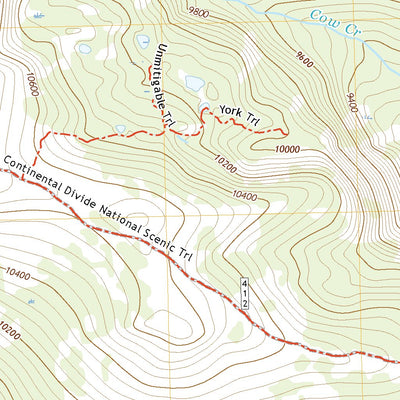 United States Geological Survey Bridger Peak, WY (2021, 24000-Scale) digital map