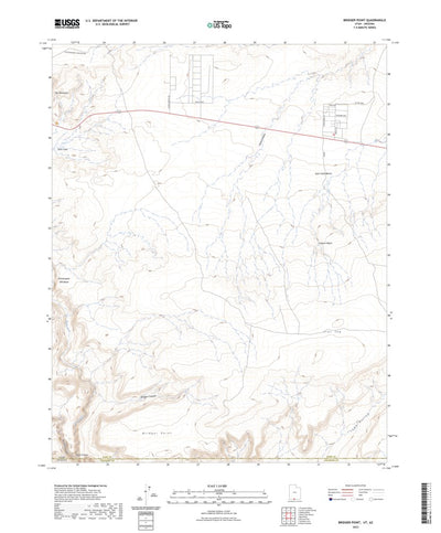 United States Geological Survey Bridger Point, UT (2023, 24000-Scale) digital map