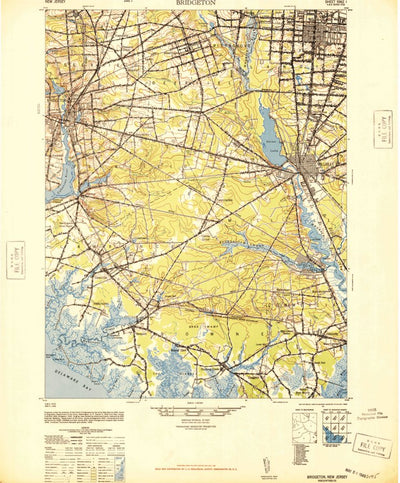 United States Geological Survey Bridgeton, NJ (1948, 62500-Scale) digital map