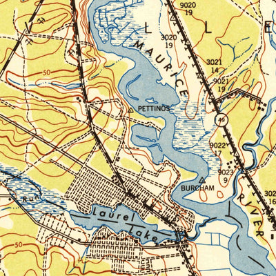 United States Geological Survey Bridgeton, NJ (1948, 62500-Scale) digital map