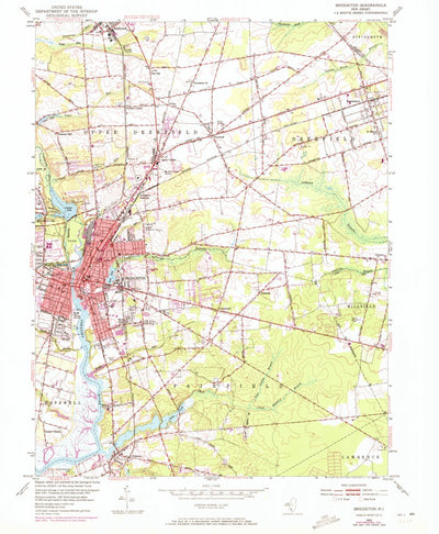 United States Geological Survey Bridgeton, NJ (1953, 24000-Scale) digital map