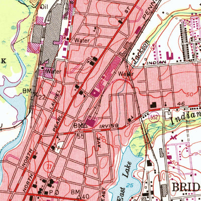United States Geological Survey Bridgeton, NJ (1953, 24000-Scale) digital map