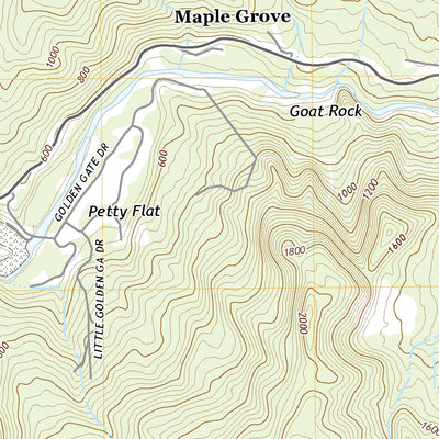 United States Geological Survey Bridgeville, CA (2021, 24000-Scale) digital map