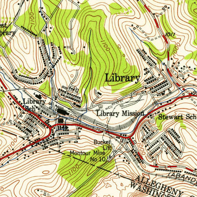 United States Geological Survey Bridgeville, PA (1953, 24000-Scale) digital map