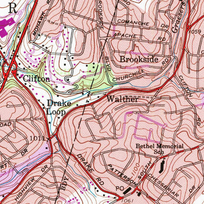 United States Geological Survey Bridgeville, PA (1960, 24000-Scale) digital map