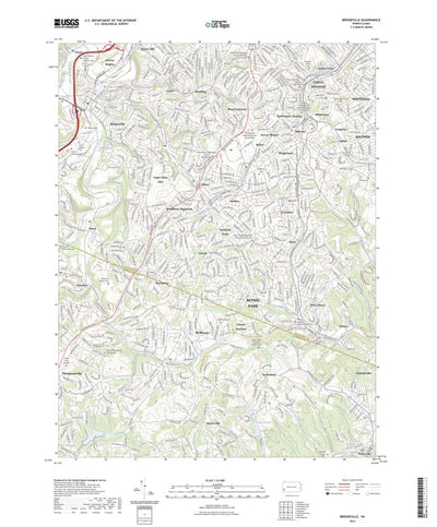 United States Geological Survey Bridgeville, PA (2023, 24000-Scale) digital map