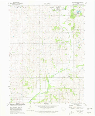 United States Geological Survey Bridgewater, IA (1980, 24000-Scale) digital map