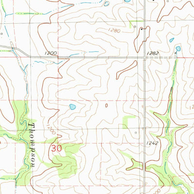 United States Geological Survey Bridgewater, IA (1980, 24000-Scale) digital map