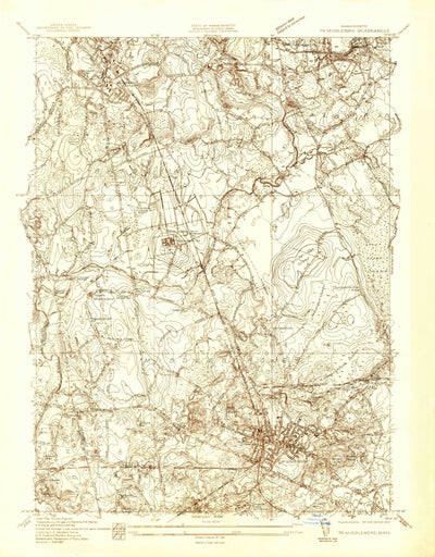 United States Geological Survey Bridgewater, MA (1937, 24000-Scale) digital map
