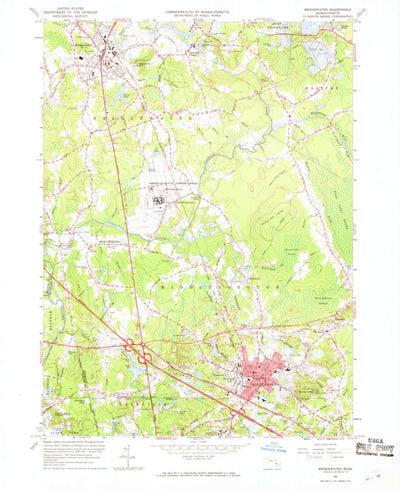 United States Geological Survey Bridgewater, MA (1962, 24000-Scale) digital map