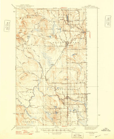 United States Geological Survey Bridgewater, ME (1938, 62500-Scale) digital map