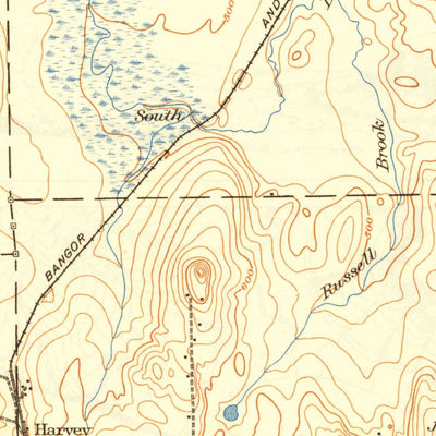 United States Geological Survey Bridgewater, ME (1938, 62500-Scale) digital map