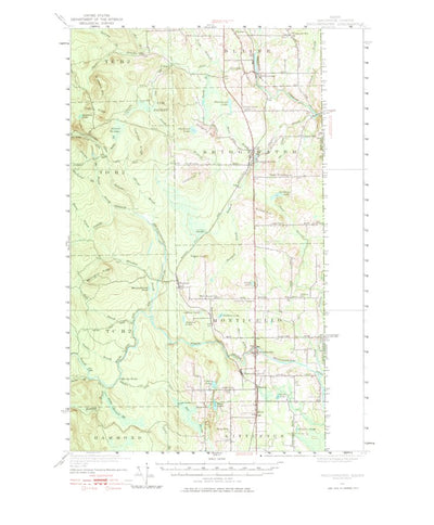 United States Geological Survey Bridgewater, ME (1951, 62500-Scale) digital map