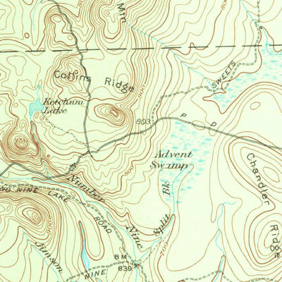 United States Geological Survey Bridgewater, ME (1951, 62500-Scale) digital map
