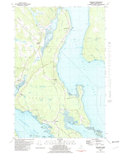 United States Geological Survey Bridgewater, ME (1981, 24000-Scale) digital map