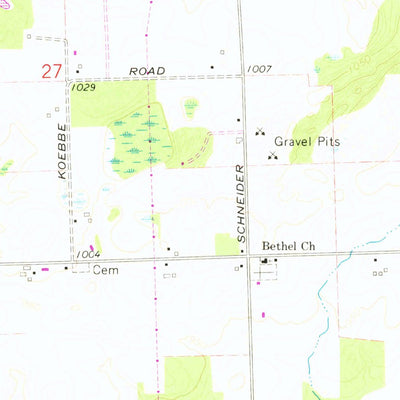 United States Geological Survey Bridgewater, MI (1967, 24000-Scale) digital map