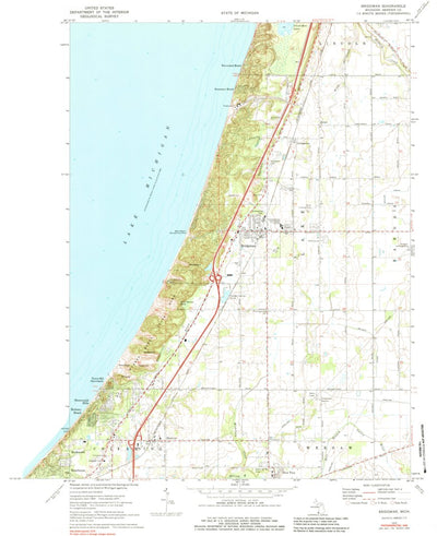 United States Geological Survey Bridgman, MI (1970, 24000-Scale) digital map