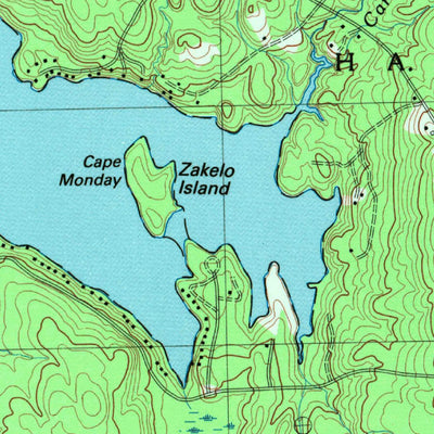 United States Geological Survey Bridgton, ME (1983, 24000-Scale) digital map