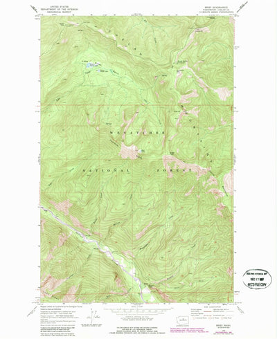 United States Geological Survey Brief, WA (1968, 24000-Scale) digital map