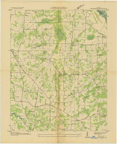 United States Geological Survey Briensburg, KY (1936, 24000-Scale) digital map