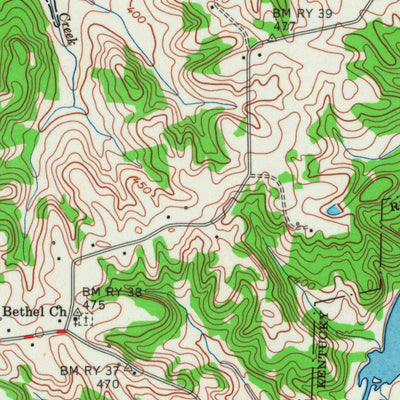 United States Geological Survey Briensburg, KY (1955, 24000-Scale) digital map