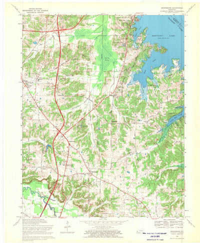 United States Geological Survey Briensburg, KY (1969, 24000-Scale) digital map