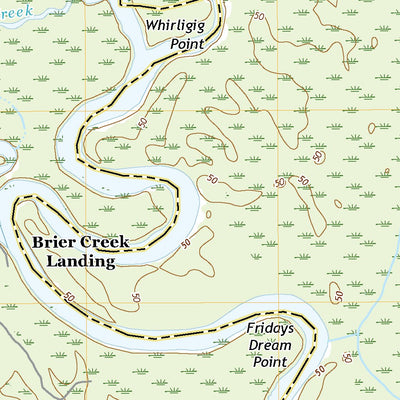 United States Geological Survey Brier Creek Landing, GA (2020, 24000-Scale) digital map