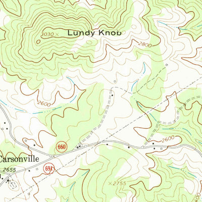United States Geological Survey Brierpatch Mountain, VA (1967, 24000-Scale) digital map