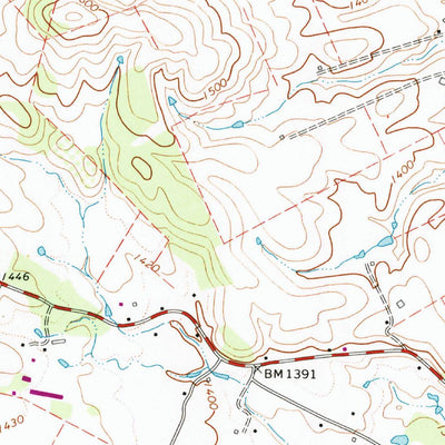 United States Geological Survey Briery Branch, VA (1967, 24000-Scale) digital map