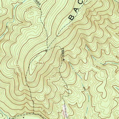 United States Geological Survey Briery Branch, VA (1967, 24000-Scale) digital map