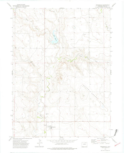 United States Geological Survey Briggsdale, CO (1972, 24000-Scale) digital map