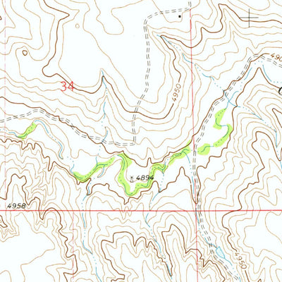 United States Geological Survey Briggsdale, CO (1972, 24000-Scale) digital map