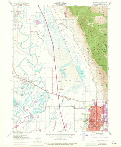 United States Geological Survey Brigham City, UT (1955, 24000-Scale) digital map