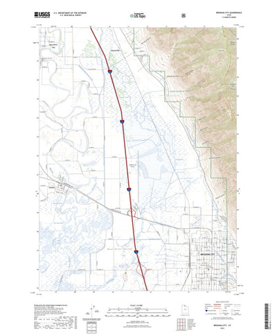 United States Geological Survey Brigham City, UT (2023, 24000-Scale) digital map
