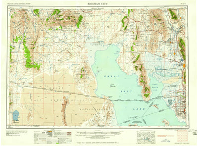 United States Geological Survey Brigham City, UT-ID (1958, 250000-Scale) digital map