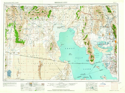 United States Geological Survey Brigham City, UT-ID (1962, 250000-Scale) digital map