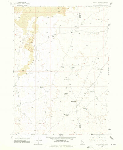 United States Geological Survey Brigham Point, ID (1972, 24000-Scale) digital map