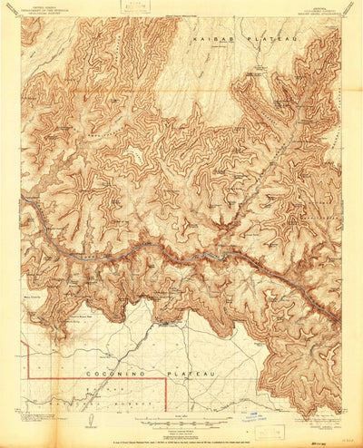 United States Geological Survey Bright Angel, AZ (1906, 48000-Scale) digital map