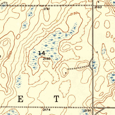 United States Geological Survey Bright Water Lake, ND (1948, 24000-Scale) digital map