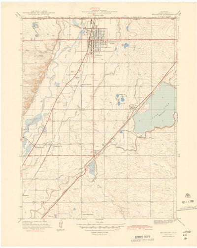 United States Geological Survey Brighton, CO (1944, 31680-Scale) digital map
