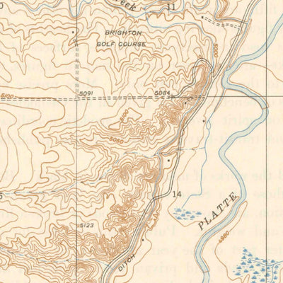 United States Geological Survey Brighton, CO (1944, 31680-Scale) digital map