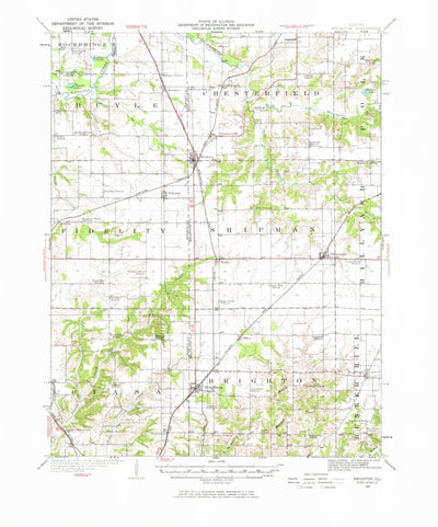 United States Geological Survey Brighton, IL (1925, 62500-Scale) digital map