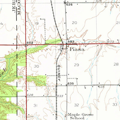 United States Geological Survey Brighton, IL (1925, 62500-Scale) digital map