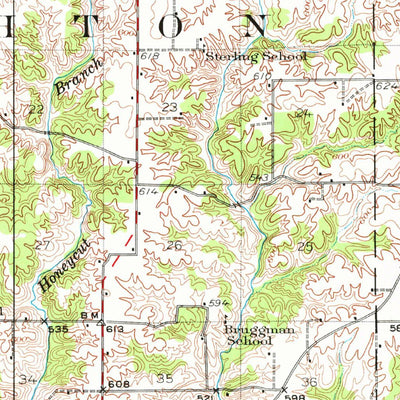 United States Geological Survey Brighton, IL (1925, 62500-Scale) digital map