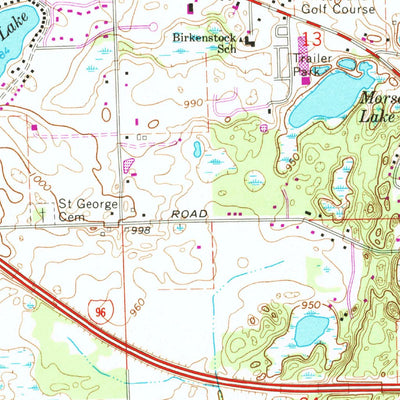 United States Geological Survey Brighton, MI (1968, 24000-Scale) digital map