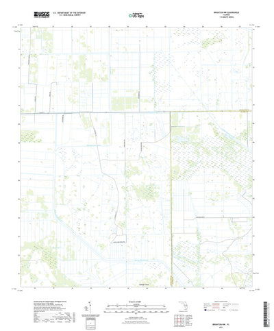 United States Geological Survey Brighton NW, FL (2021, 24000-Scale) digital map